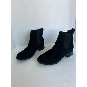 Rockport Women’s Ryleigh Gore Chelsea Waterproof Black Leather Ankle Boots Sz 9M